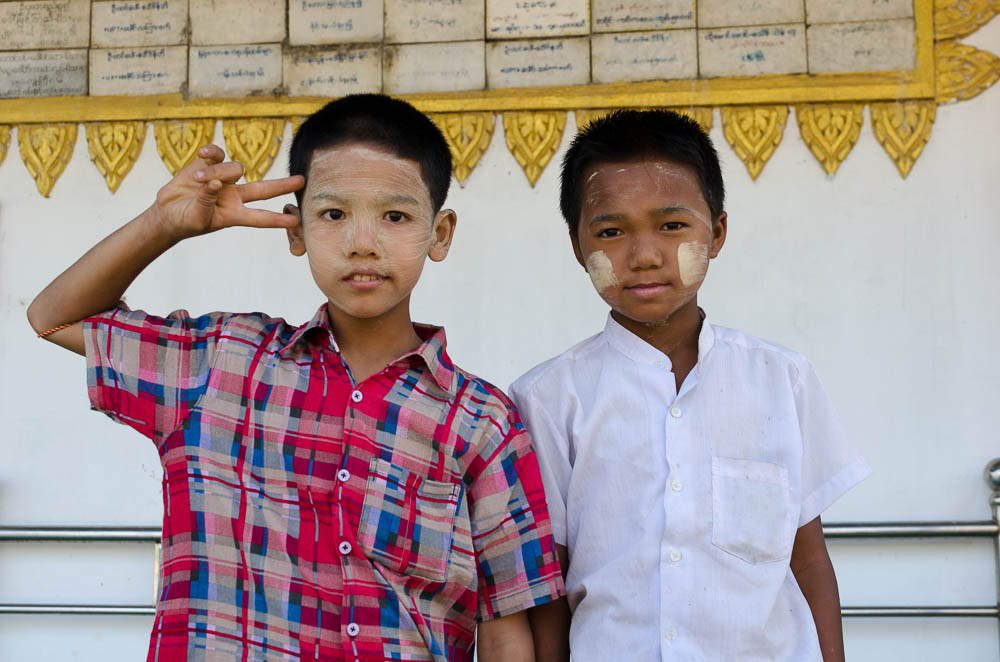 Tanaka - Burmesische Kinder